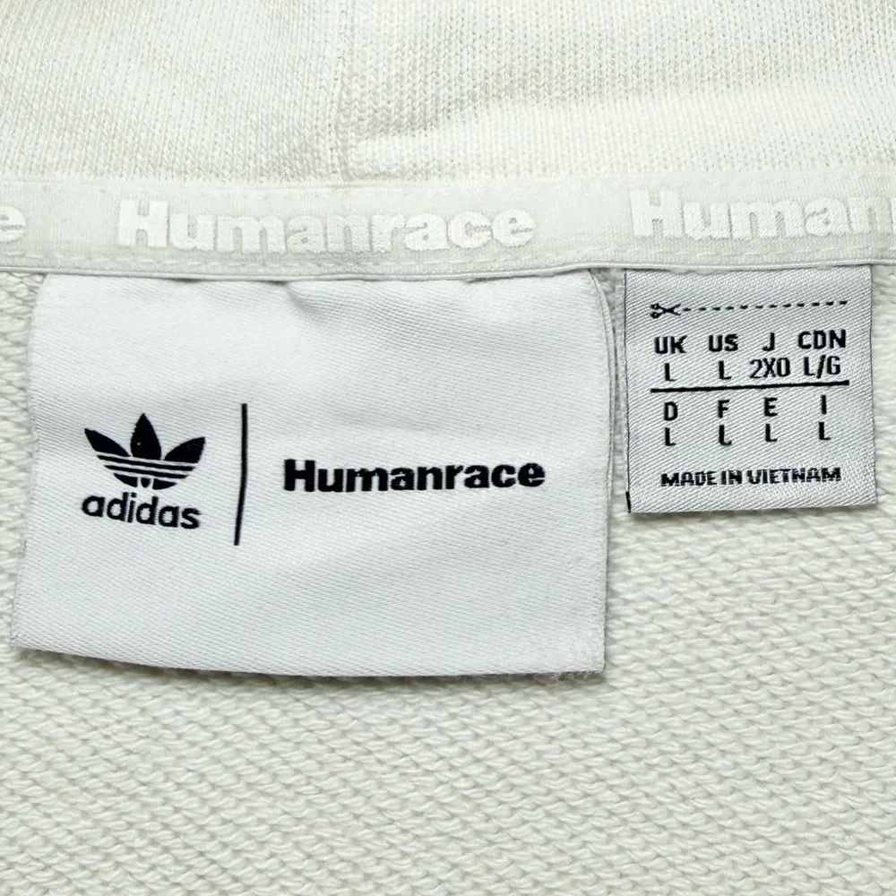 Adidas x Humanrace by Pharrell Williams Basics Hoodie in Off-White